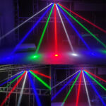 Projecteur lumière 8 yeux Led faisceau lumineux RGBW 4 en 1 – Image 3
