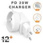 Chargeur complet oraimo compatible a l'iphone X/XR/11/12/13/14 (charge rapide 20W)