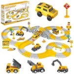 255Pcs Construction Pistes De Course Jouets Pour Les Enfants, Voitures Électriques