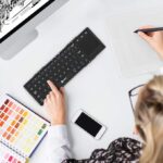 Clavier sans fil Bluetooth à 3 plis portable iClever avec pavé tactile sensible – Image 2