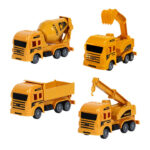 8 Pcs - Ensemble de jouets de mini véhicules de construction, collection de camions d'ingénierie – Image 4