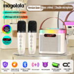 Pack Karaoké Portable MOGOLALA – Enceinte Bluetooth LED sans fil & 2 Microphones Sans Fil