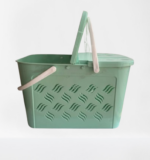 Panier de marché élégant - femme et homme vert