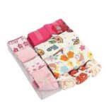 Kit De Maternité De 3 Grenouillères Barboteuses +3 Serviettes + 4 Chaussons - Multicolore
