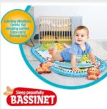 Berceau à bascule portable pour bébé avec musique et vibrations et moustiquaire – Image 2