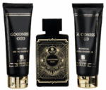 Goodness Oud Black Gift Set, Unisexe, Eau De Parfum 100ml + Gel Douche 100ml + Lotion Pour Le Corps 100ml