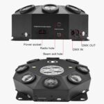 Projecteur lumière Mobile avec écran LCD, lumières de scène DJ 150 W – Image 3