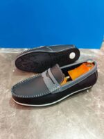 Souliers mocassin homme - Marron, Noir, Bleu