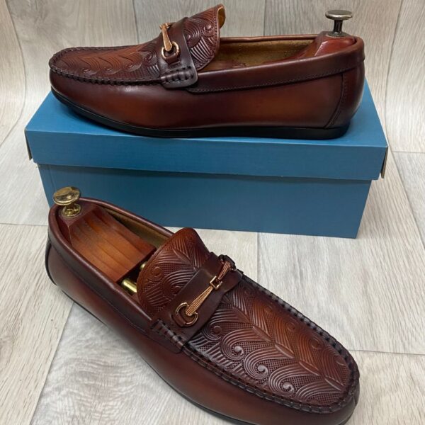 Mocassin En Cuir Pour Homme - Marron