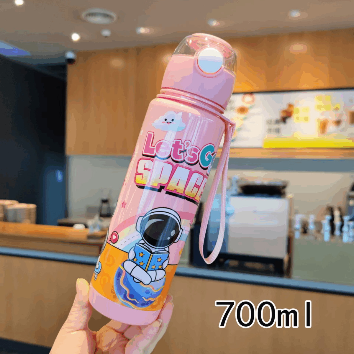 Gourde Enfant Astronaute Rose - 700ml – Image 1