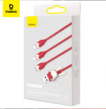 Câble de données à charge rapide Baseus Chinese Zodiac USB vers M+L+C 3,5A 1,2 m rouge CASX060009 – Image 4