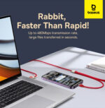 Câble de données à charge rapide Baseus Chinese Zodiac USB vers M+L+C 3,5A 1,2 m rouge CASX060009 – Image 2