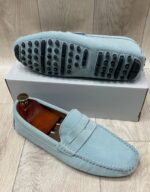 Mocassins en daim Pour Homme - Gris – Image 6