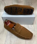 Mocassins en daim Pour Homme - Gris – Image 14