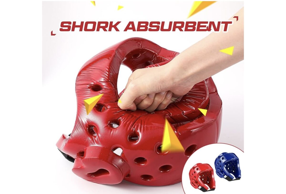 Casque de Karate ROUGE – Image 6