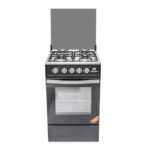 Nasco Nasgc-Sniper50Tb-G - Gazinière - 20'' - 4 Feux - Couverture Vitrée - 50X55Cm - Noir - Avec Grill