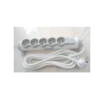 Multiprise - 5 Trous - Antifoudre - Blanc – Image 2