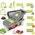 Coupe-Légumes Multifonctionnel - Trancheuse à Oignons - râpe à pommes de terre