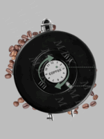 Boite à Café en Acier Inoxydable - Noir – Image 4