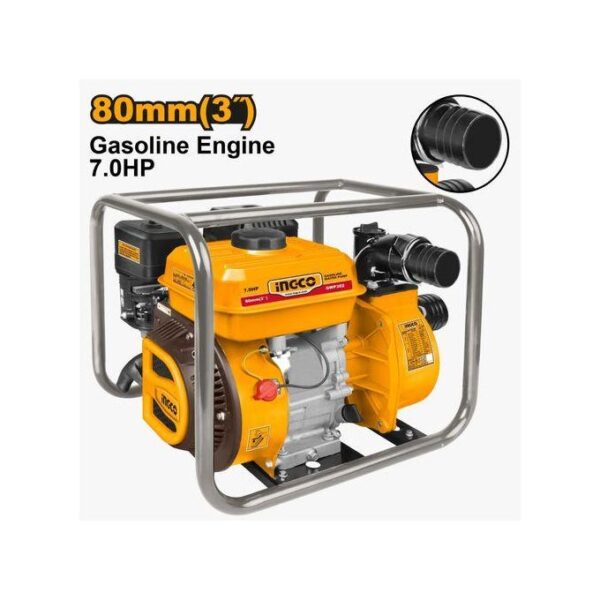 Ingco Motopompe à Essence 3" 7.0Hp GWP302