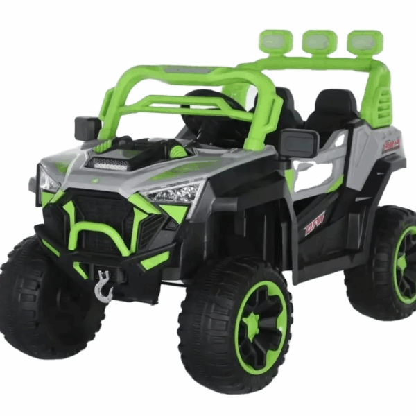 4x4 Jeep Électrique Pour Enfants Avec Lumières LED Son & Contrôle - Vert