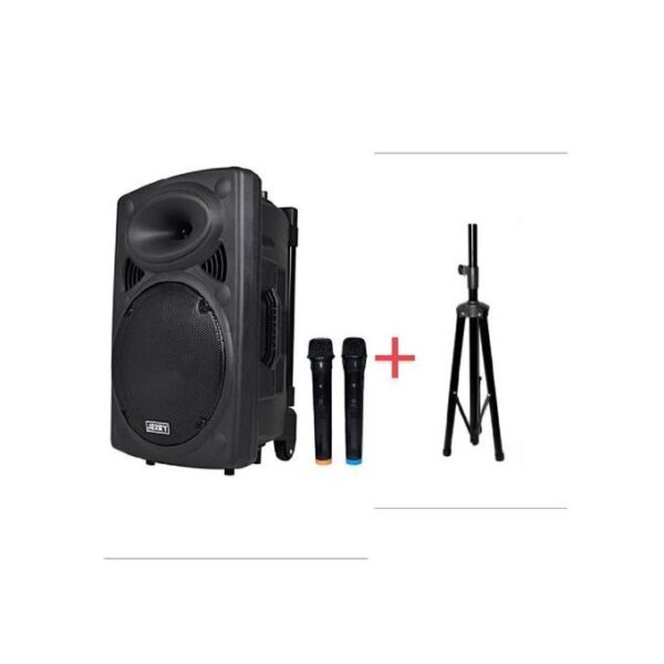 Jiepak Enceinte Bluetooth Jiepak 15" 2 Micros + Tripèd
