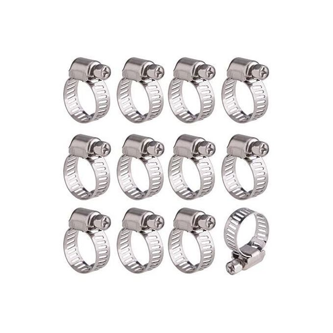 Collier De Serrage De Tuyau A Vis 7mm Paquet De 100pcs – Image 1