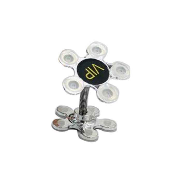 VIP Support De Téléphone Portable à 360 Degrés Rotatif En Métal Fleur – Image 1
