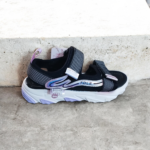 Chaussures pour fille confortable - Noir/Rose