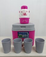 Ensemble Glacière 4 L avec 4 verres, 1 thermos