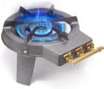 Réchaud à gaz en fonte avec trois valves