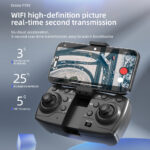 F168 Drone débutant à flux optique Anti-Shake avec double caméra HD 4K Wifi Fpv professionnel photographie de flux optique pliable quadrirotor – Image 2