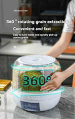 Distributeur Céréale Rotatif à 360 ° Cuisine, Riz, Nourriture Rotatif à 360 ° – Image 2