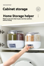 Distributeur Céréale Rotatif à 360 ° Cuisine, Riz, Nourriture Rotatif à 360 ° – Image 3