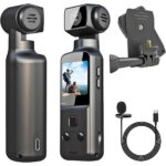 4K Caméra Portable Numérique Objectif Rotatif 270° Wifi Transmission Record Léger Portable