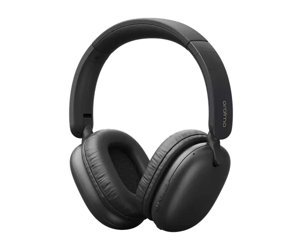 Black over-ear headphones with cushioned ear cups and a padded headband.