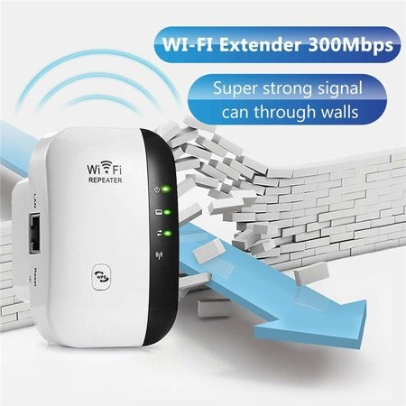 Répéteur WiFi Sans Fil 300Mbps 2.4G avec WPS - Extenseur/AP/Amplificateur de Portée de Signal Wi-Fi/Booster