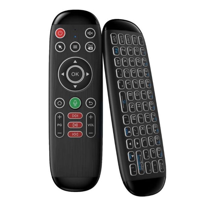 1 (28) Télécommande avec Clavier Sans Fil Air Mouse G10 - Souris Gyroscopique & Commande Vocale - Pour Android TV Box, Smart TV, PC & box xiaomi – Image 1