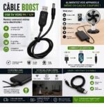 Câble pour recharger votre ventilateur rechargeable, alimenter votre router wifi a l'aide d'un power bank pendant les coupures de courant – Image 6