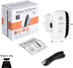 Répéteur WiFi Sans Fil 300Mbps 2.4G avec WPS - Extenseur/AP/Amplificateur de Portée de Signal Wi-Fi/Booster – Image 3