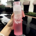 Gourde “Hello Master” Rose Dégradée
