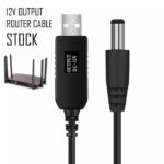 Câble convertisseur pour alimenter votre router wifi pour recharger votre ventilateur rechargeable,  a l'aide d'un power bank pendant les coupures de courant