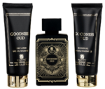 Goodness Oud Black Gift Set, Unisexe, Eau De Parfum 100ml + Gel Douche 100ml + Lotion Pour Le Corps 100ml