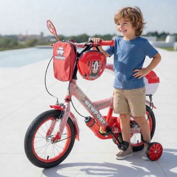 Partagez ce produit    Vélo + casque +sac +gourde pour enfant de 4 à 8 ans - rouge 16"